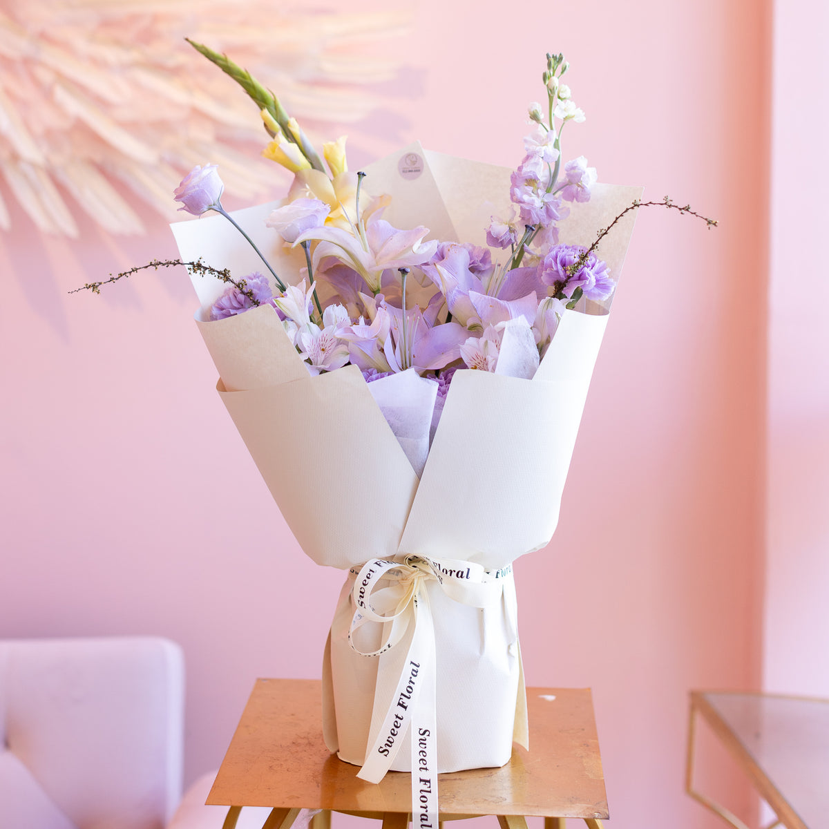 Purple Lilies with Mix Flowers