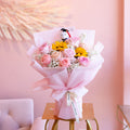 Pink Roses mix Sunflowers